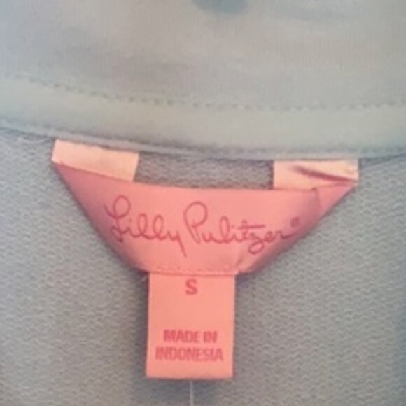 Lilly Pulitzer Skipper Popover Sweatshirt Peak A Boo Lace size Small - Picture 4 of 4